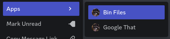 Message Command Example